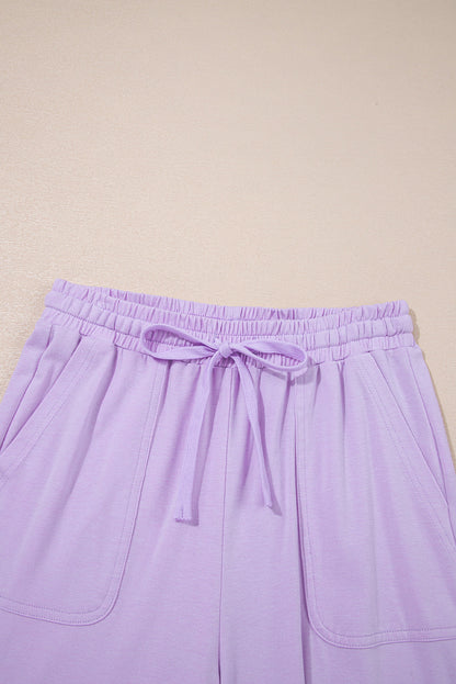 Mineral Wash Round Neck Tank & Pants Set