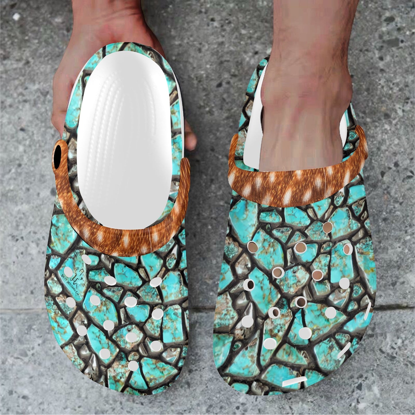 Kingsman Turqoise Fawn Salty Clogs