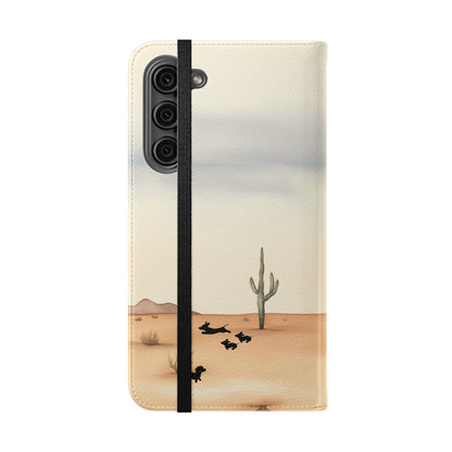 Salty Mustang Co. Lady Puncher Flip Wallet Phone Case (Samsung & iPhone)