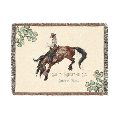 Salty Mustang Co. Dublin, Texas Woven Blanket