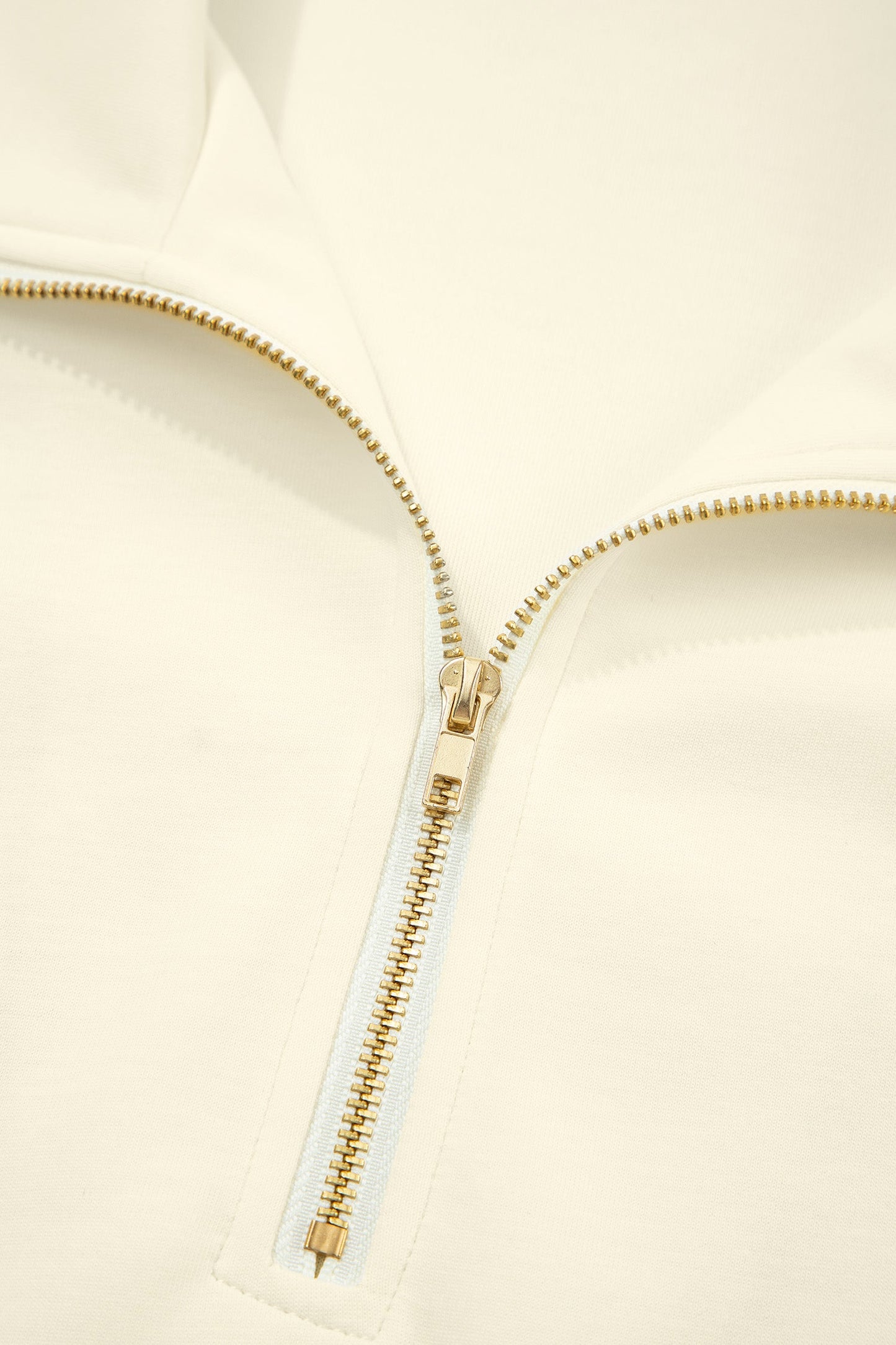 Solid Zip-Up Collared Ruffle Short Sleeve Blouse