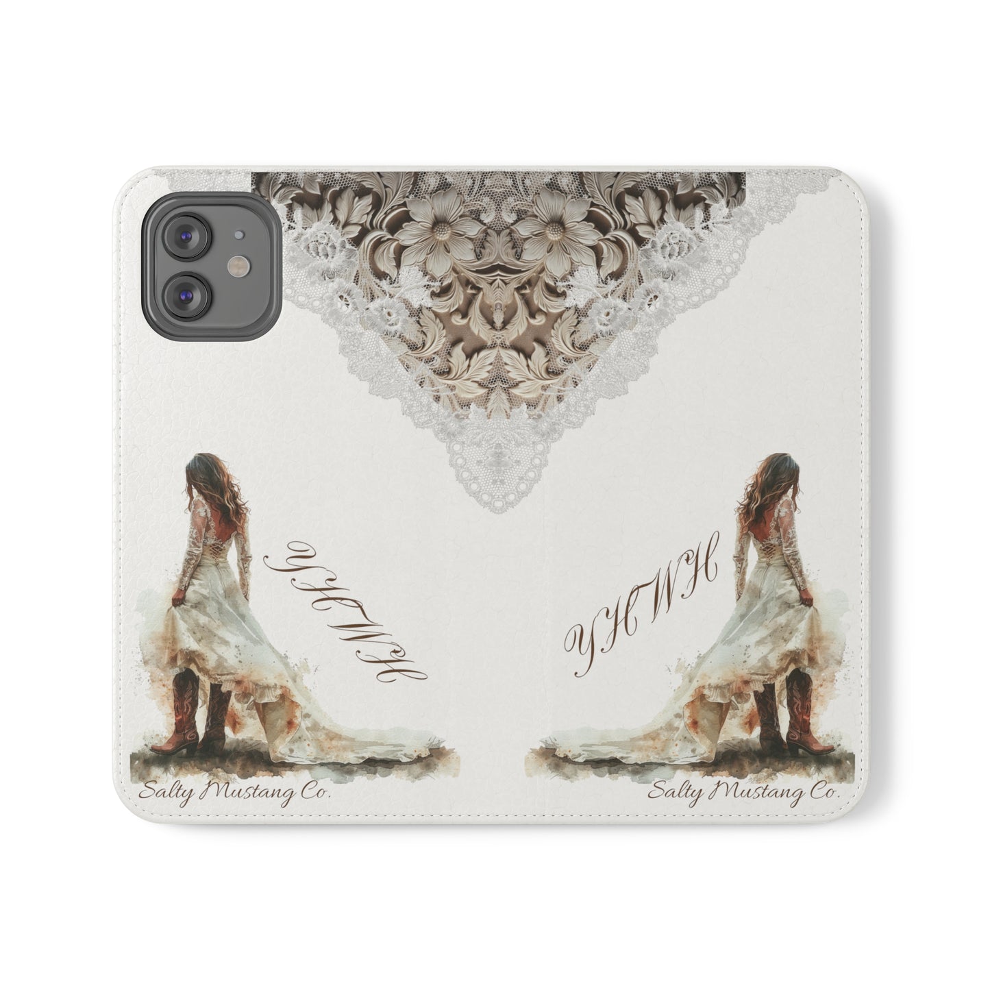 Leather & Lace YHWH Flip Cases (Samsung AND iPhone)