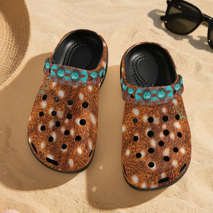 As The Deer Pants For Water High-Heeled Salty Clogs