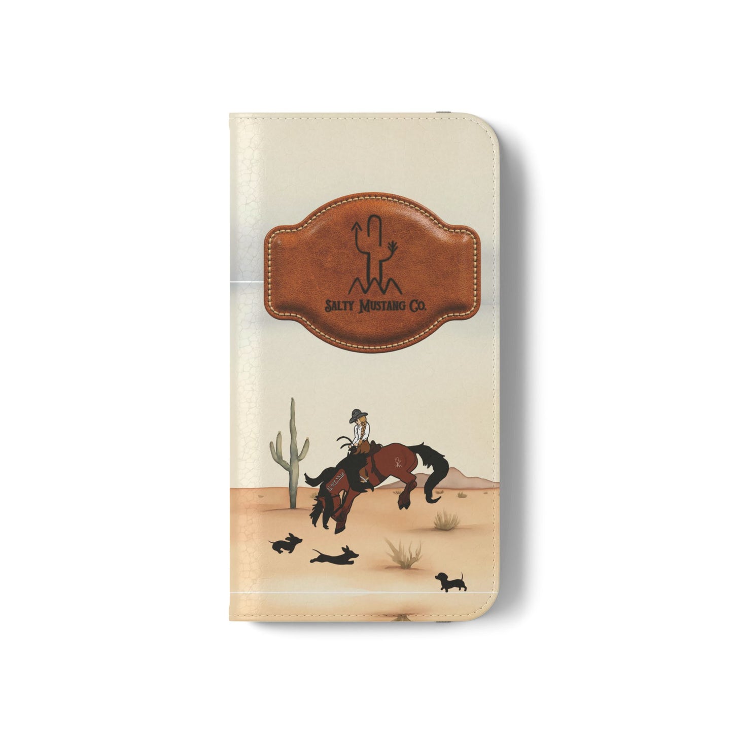 Salty Mustang Co. Lady Puncher Flip Wallet Phone Case (Samsung & iPhone)