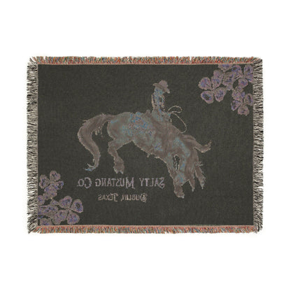 Salty Mustang Co. Dublin, Texas Woven Blanket