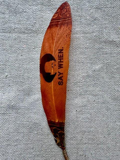 Say When Western Hat Feather