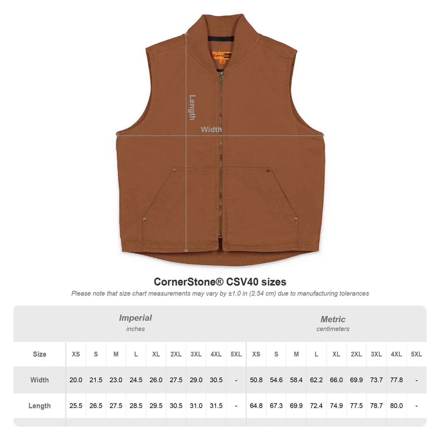 Salty Mustang Co. CornerStone® Washed Duck Cloth Vest (Embroidery)