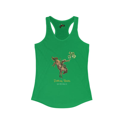 Dublin, Texas Bronc Rider Racerback Tank