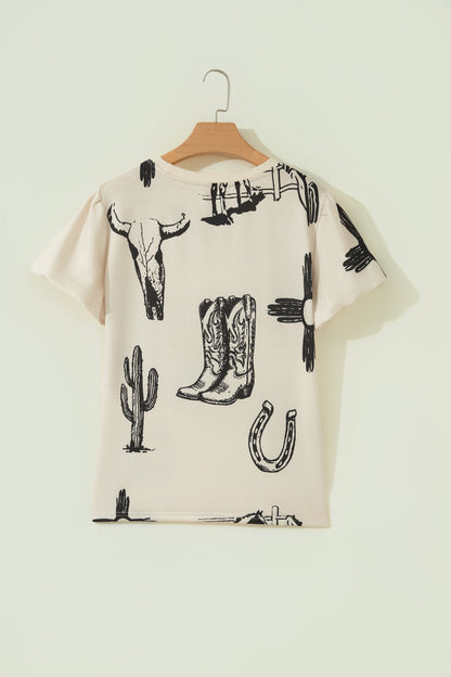 Western Retro Short Sleeve T-Shirt