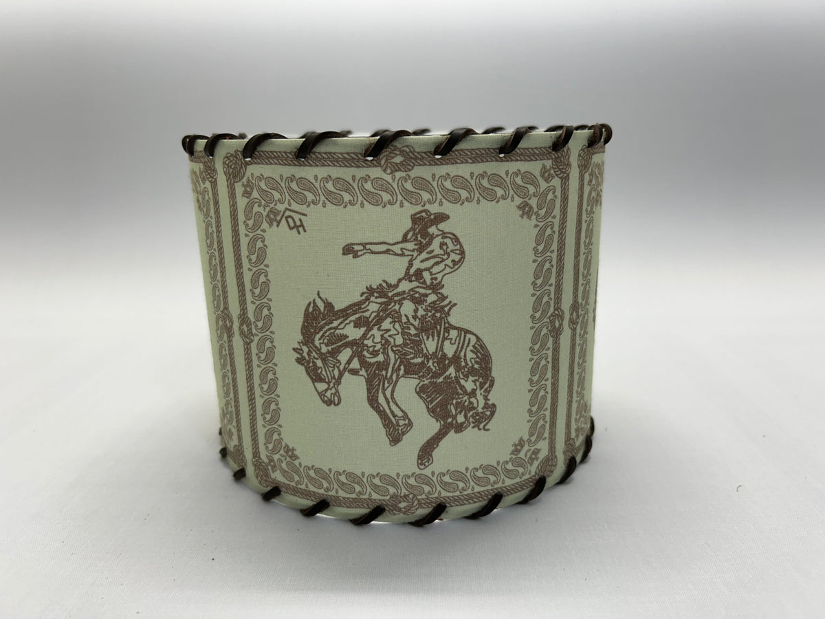Bandana Bronc Sage and Brown Lampshade
