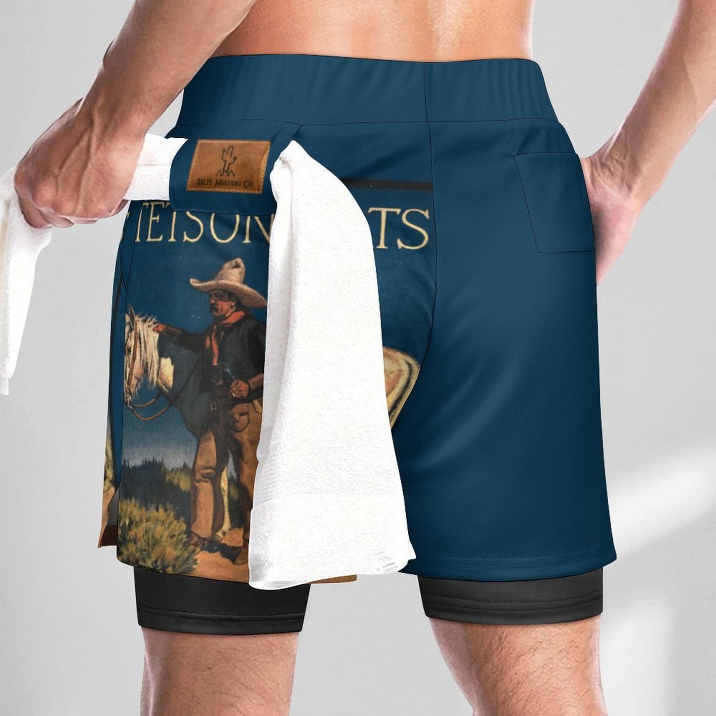 Night Watch Vintage Poster Sports Beach Shorts
