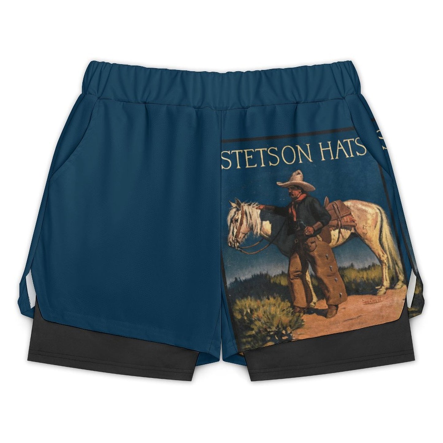 Night Watch Vintage Poster Sports Beach Shorts