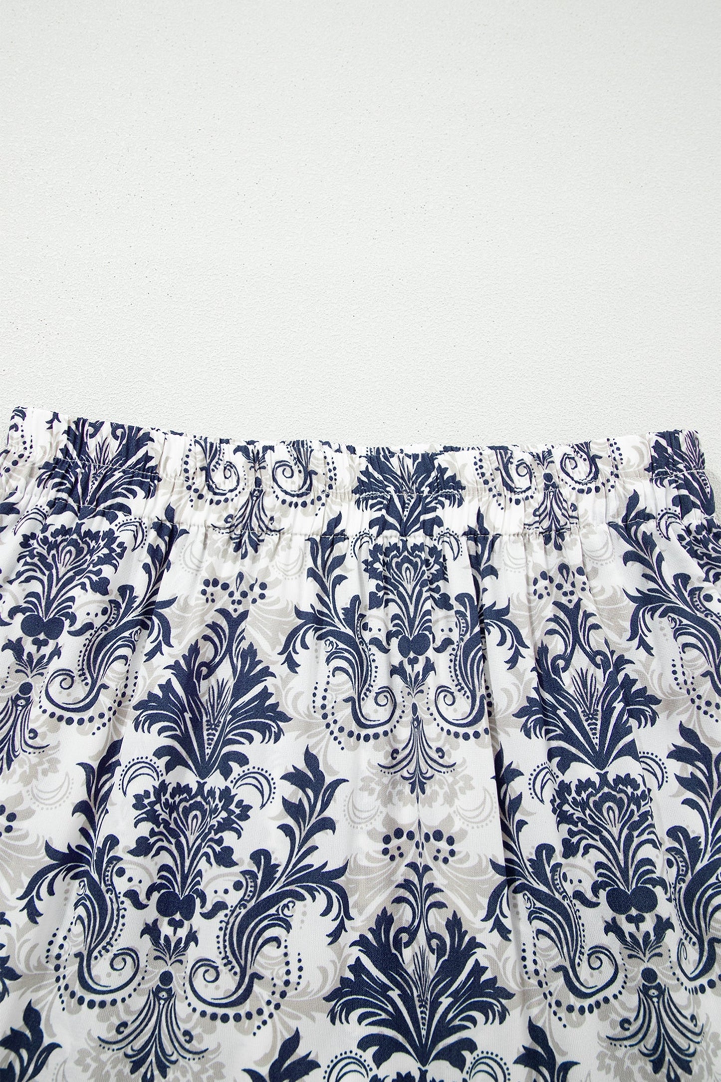 Boho Floral Tiered Maxi Skirt Split