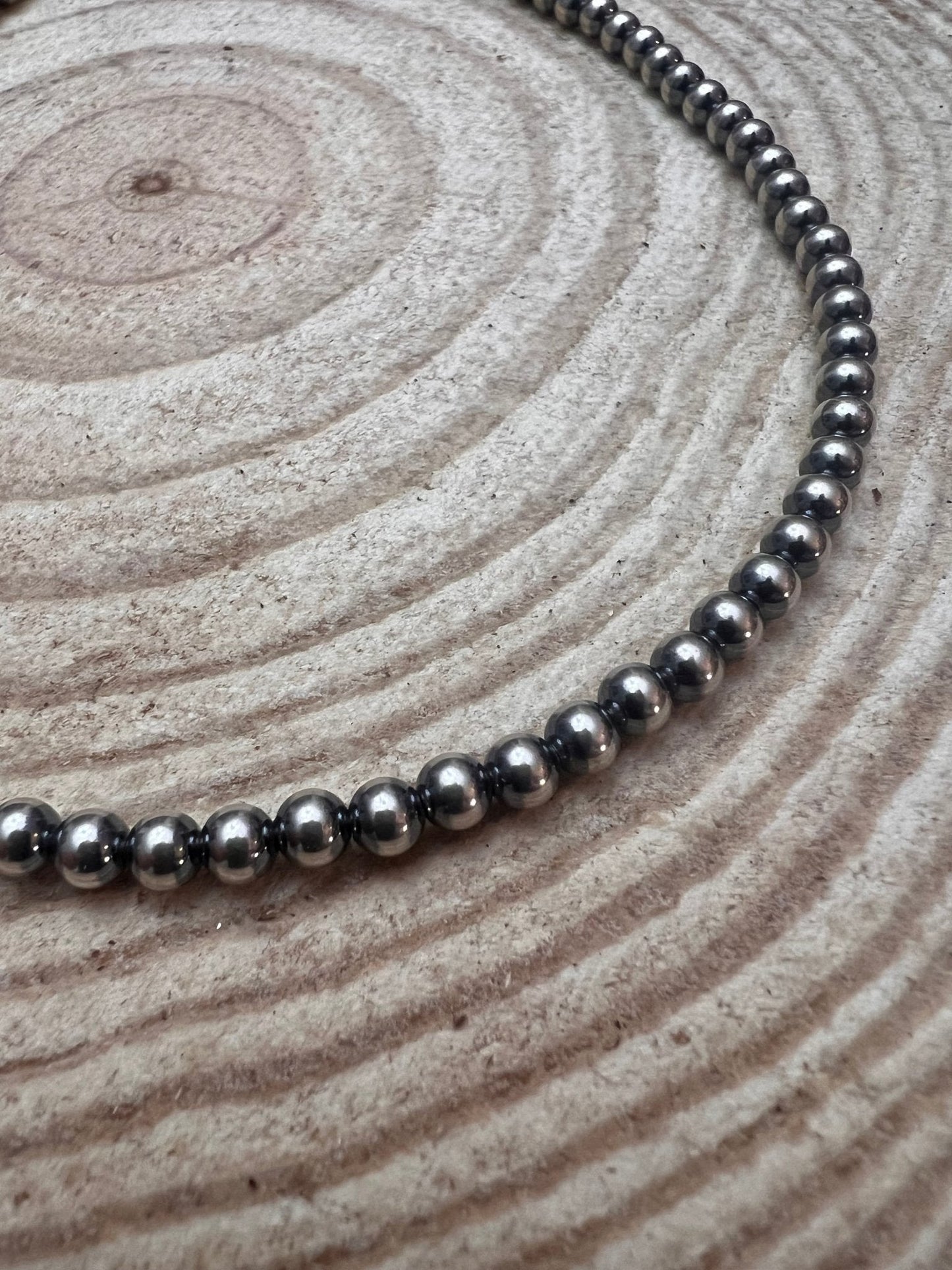 5mm Sterling Pearl Necklace — 16 inch