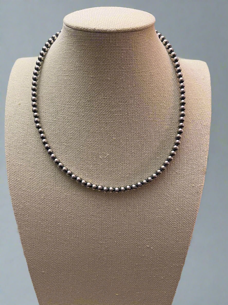 5mm Sterling Pearl Necklace — 16 inch