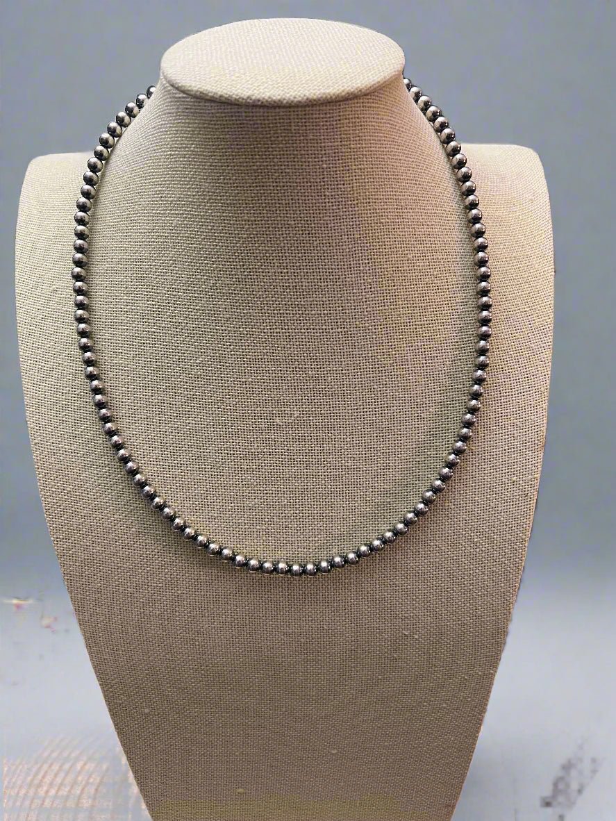 5mm Sterling Pearl Necklace — 18 inch (Made in USA)
