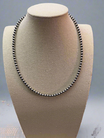 5mm Sterling Pearl Necklace — 18 inch (Made in USA)