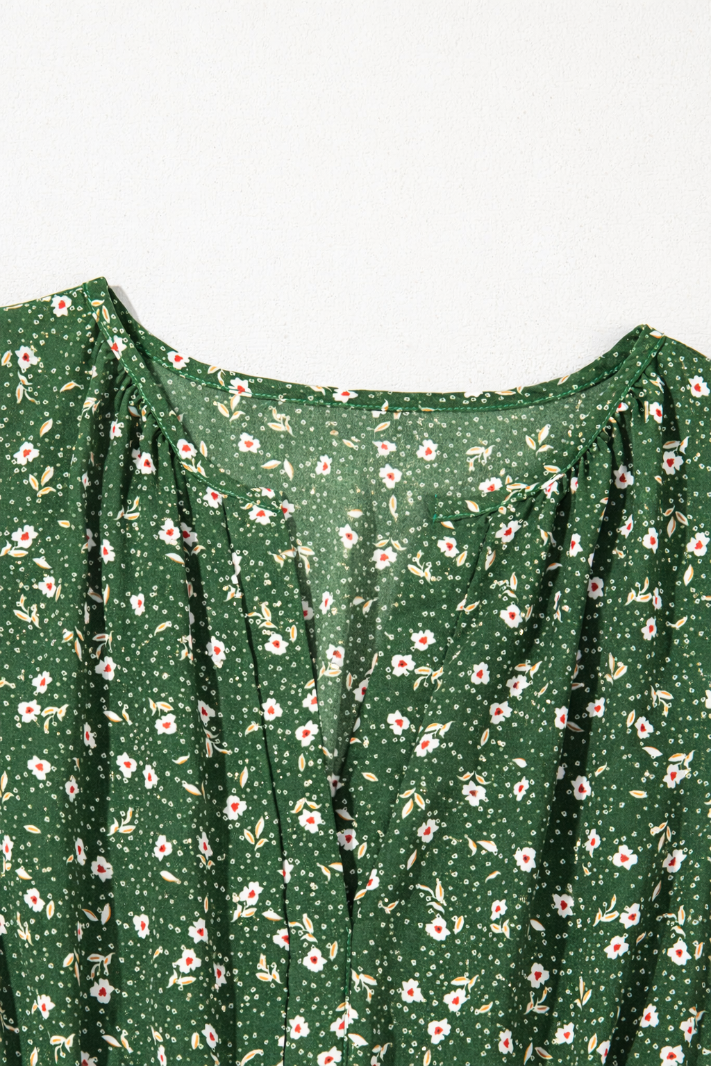 Floral Wrap V-Neck Short Sleeve Mini Dress