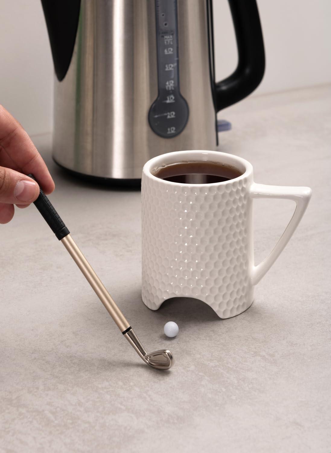 Golf Putting Mug Set ⛳ Funny Gift w/ Mini Ball, Club Pen – Perfect for Golfers!