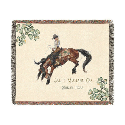 Salty Mustang Co. Dublin, Texas Woven Blanket