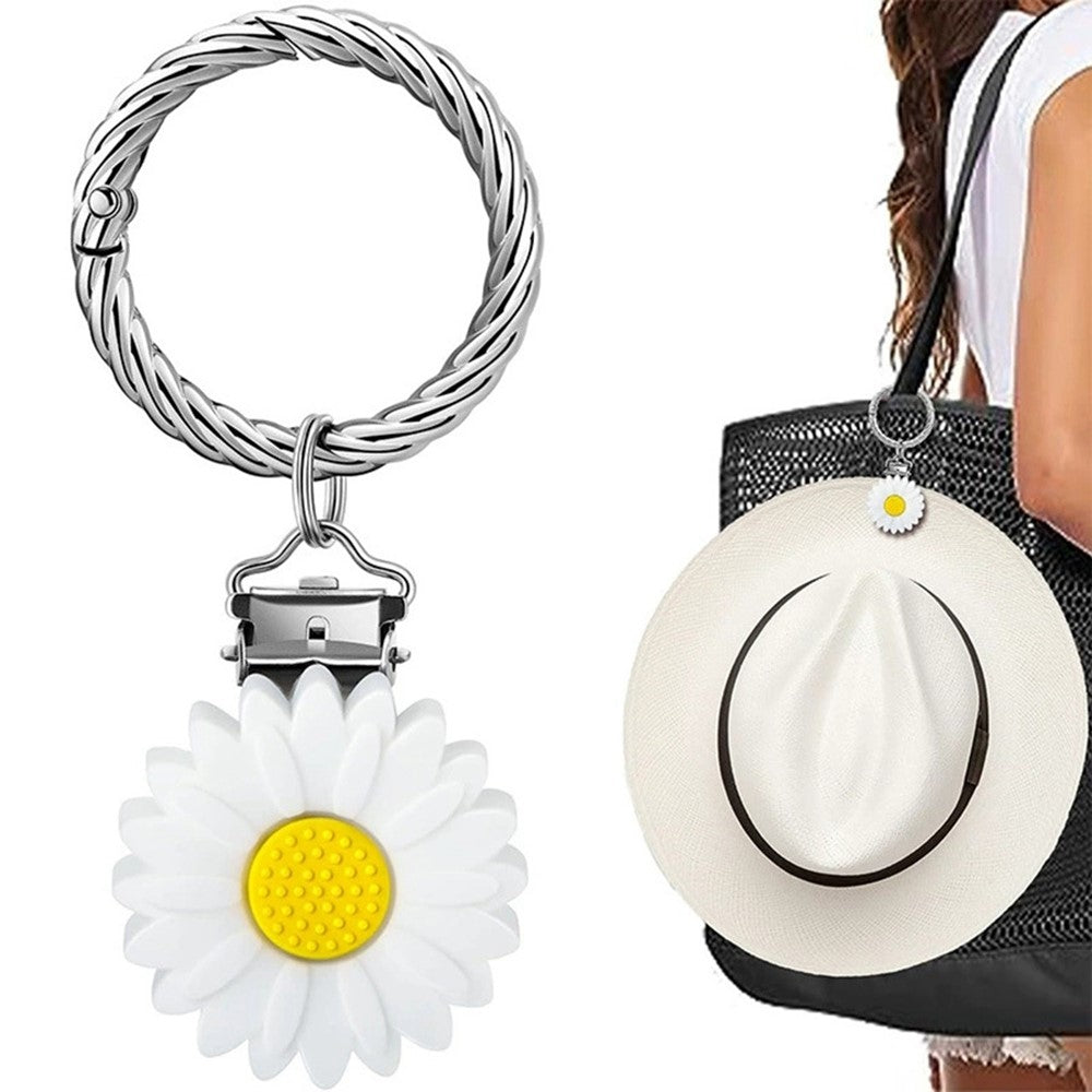 Colorful Flower Leaf Hat Clip Multi-functional Clip Travel Luggage Pendant Bag Accessory