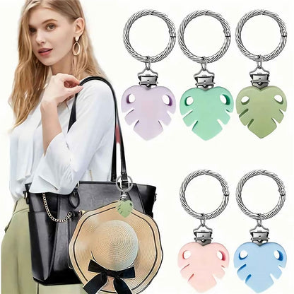 Colorful Flower Leaf Hat Clip Multi-functional Clip Travel Luggage Pendant Bag Accessory