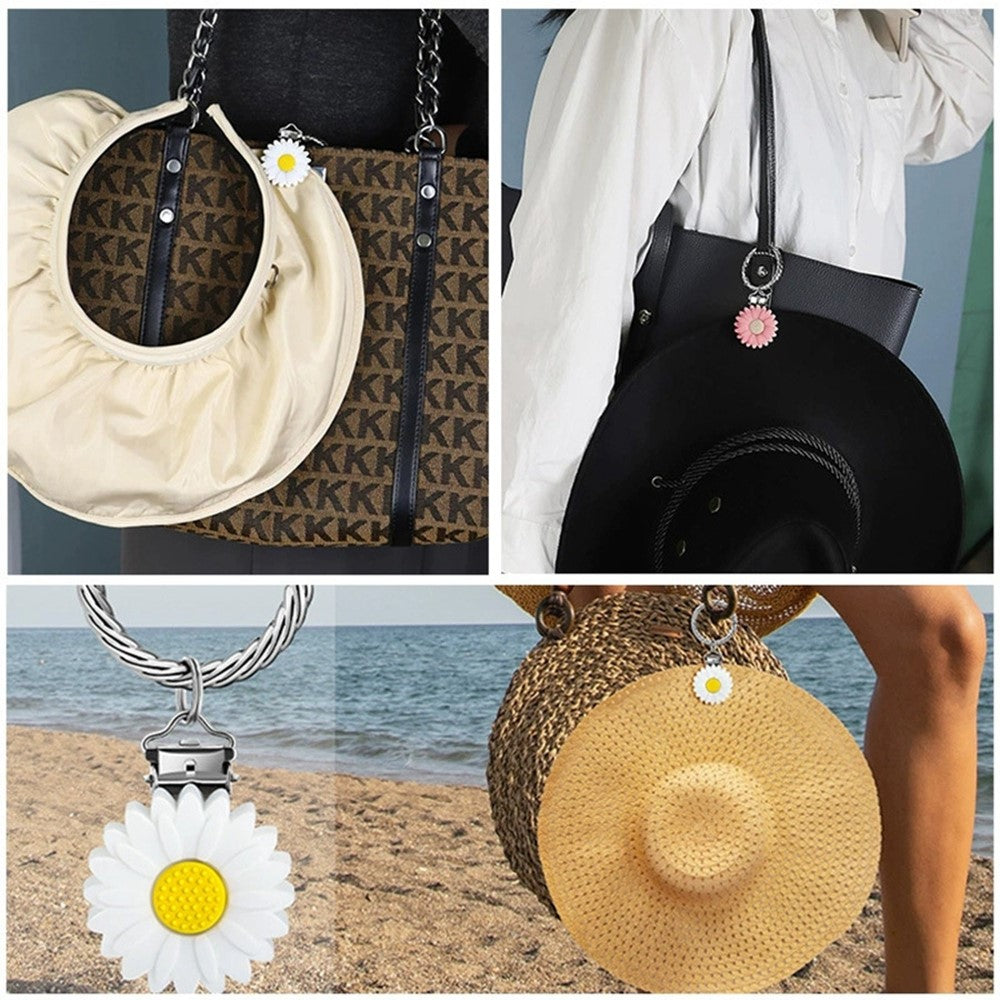Colorful Flower Leaf Hat Clip Multi-functional Clip Travel Luggage Pendant Bag Accessory