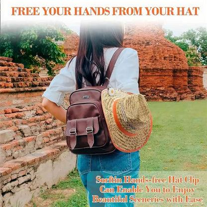 Colorful Flower Leaf Hat Clip Multi-functional Clip Travel Luggage Pendant Bag Accessory