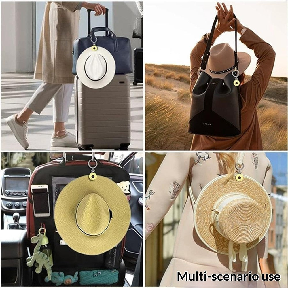 Colorful Flower Leaf Hat Clip Multi-functional Clip Travel Luggage Pendant Bag Accessory