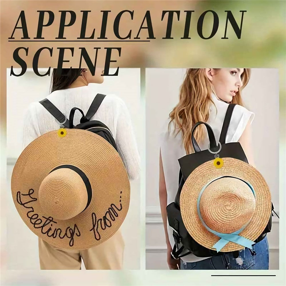 Colorful Flower Leaf Hat Clip Multi-functional Clip Travel Luggage Pendant Bag Accessory