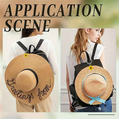 Colorful Flower Leaf Hat Clip Multi-functional Clip Travel Luggage Pendant Bag Accessory