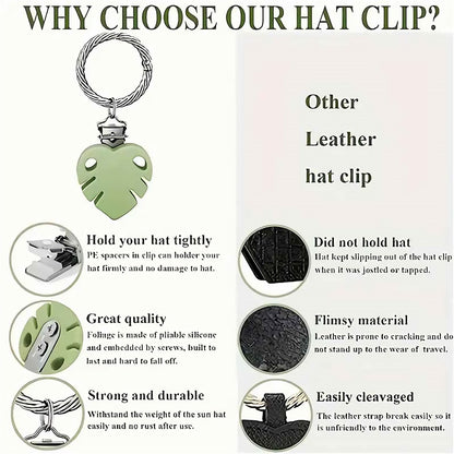 Colorful Flower Leaf Hat Clip Multi-functional Clip Travel Luggage Pendant Bag Accessory