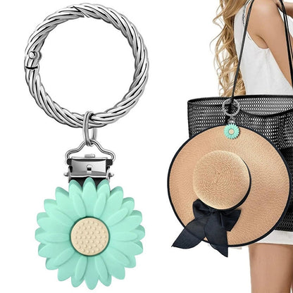 Colorful Flower Leaf Hat Clip Multi-functional Clip Travel Luggage Pendant Bag Accessory