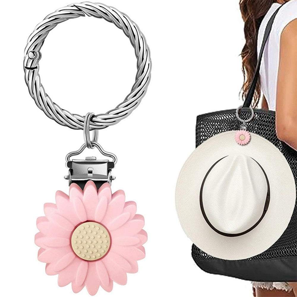 Colorful Flower Leaf Hat Clip Multi-functional Clip Travel Luggage Pendant Bag Accessory