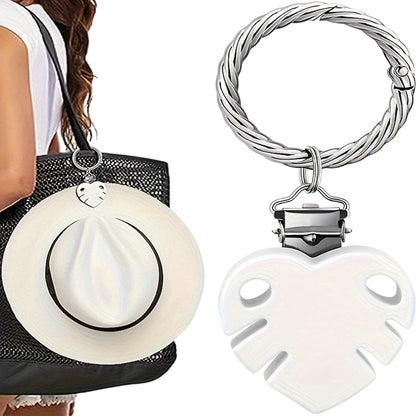 Colorful Flower Leaf Hat Clip Multi-functional Clip Travel Luggage Pendant Bag Accessory