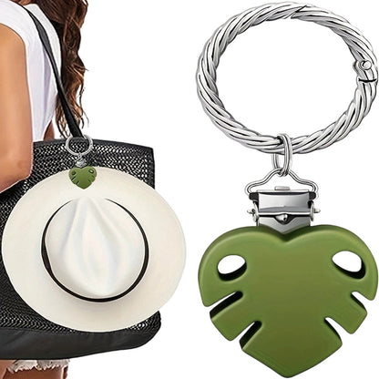 Colorful Flower Leaf Hat Clip Multi-functional Clip Travel Luggage Pendant Bag Accessory