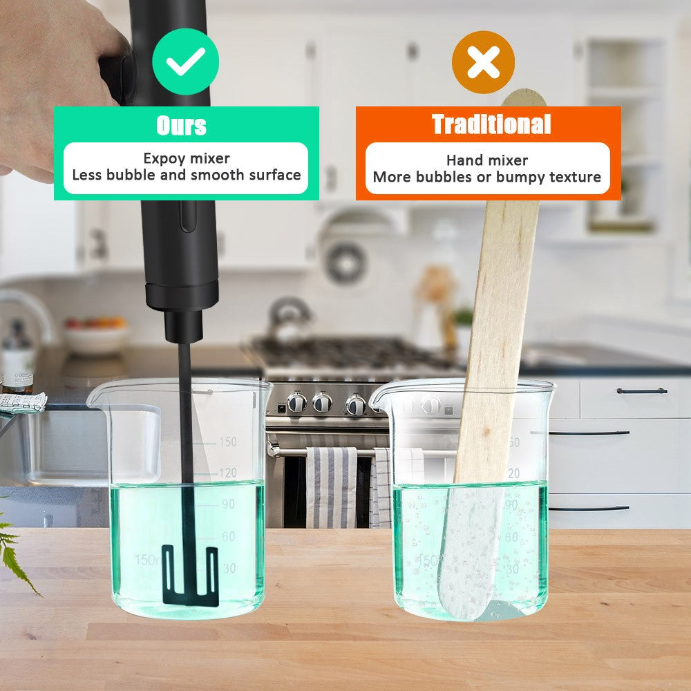 Foldable Electric Epoxy Resin Mixer Handheld Resin Stirrer with Adjustable Speed