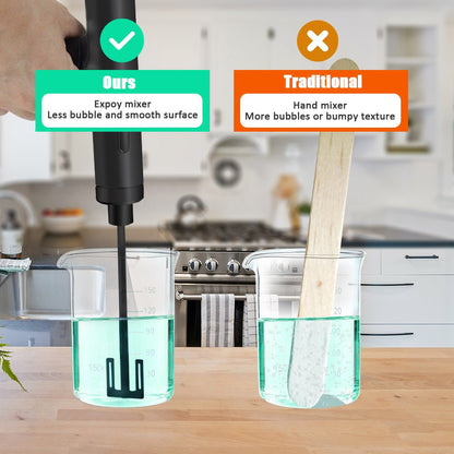 Foldable Electric Epoxy Resin Mixer Handheld Resin Stirrer with Adjustable Speed