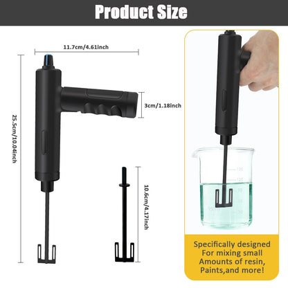 Foldable Electric Epoxy Resin Mixer Handheld Resin Stirrer with Adjustable Speed