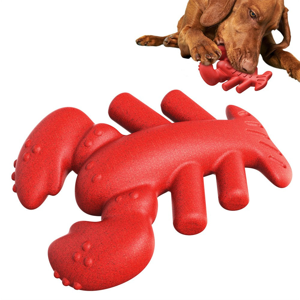 LX-01 Dog Chewing Teething Toy Lobster Pet Toy Gift for Medium Large Dogs (BPA Free, CPC  /  FDA  /  RoHS Certified)