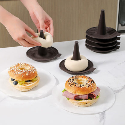 6Pcs Oven-Safe Silicone Baking Molds for Bread Donuts (BPA Free, No FDA)