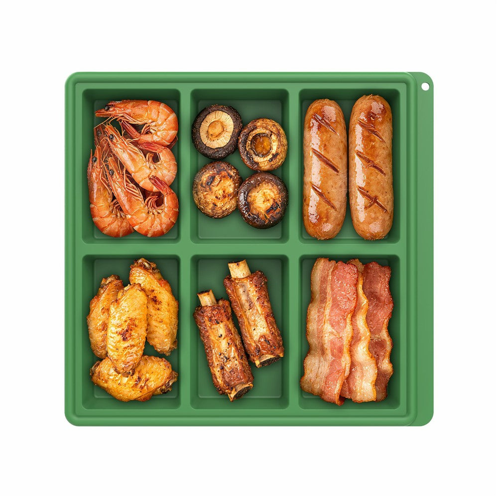 Silicone Baking Pan 6 Cavity Rectangular Cake Mold High Temperature Bread Mold (FDA Certificated)