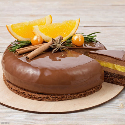 164535 Large Flat Round Silicone Mousse Cake Mold Food Grade Non-Stick Baking Mold for Oven Microwave Freezer (BPA Free, No FDA)