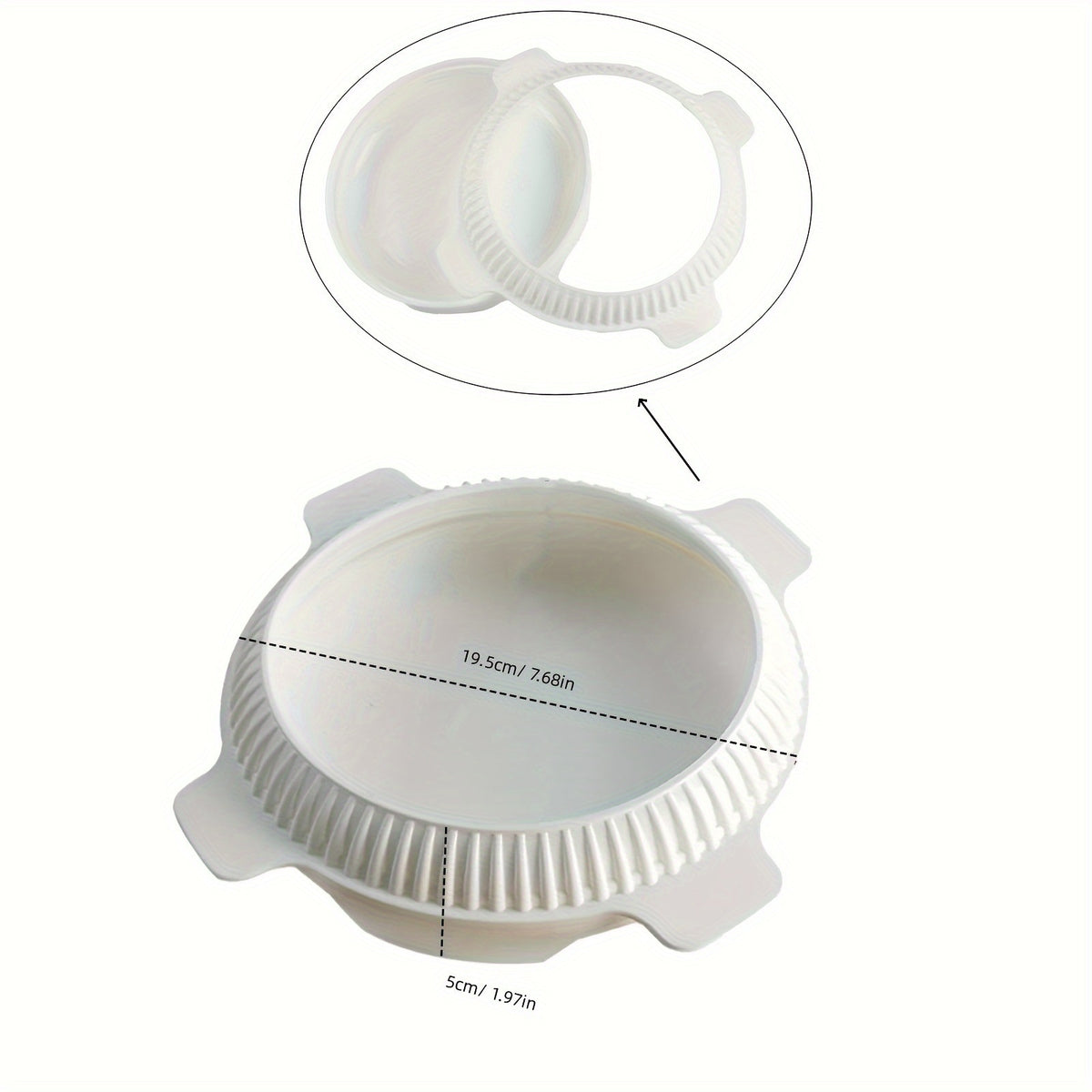 164535 Large Flat Round Silicone Mousse Cake Mold Food Grade Non-Stick Baking Mold for Oven Microwave Freezer (BPA Free, No FDA)