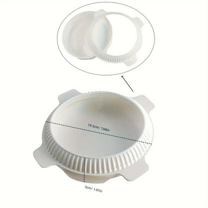 164535 Large Flat Round Silicone Mousse Cake Mold Food Grade Non-Stick Baking Mold for Oven Microwave Freezer (BPA Free, No FDA)
