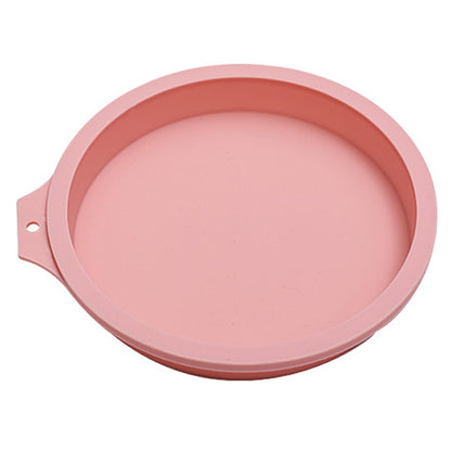 6-inch Cake Pan Silicone Mold Round Chiffon Cake Making Mold Baking Pan (BPA-Free, No FDA Certificate)