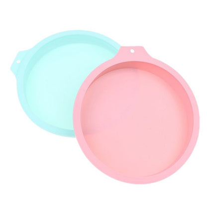 8-inch Round Cake Pan Silicone Mold Chiffon Cake Making Mold Kitchen Baking Pan (BPA-Free, No FDA Certificate)