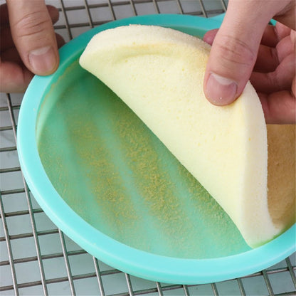 8-inch Round Cake Pan Silicone Mold Chiffon Cake Making Mold Kitchen Baking Pan (BPA-Free, No FDA Certificate)