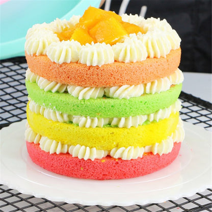 8-inch Round Cake Pan Silicone Mold Chiffon Cake Making Mold Kitchen Baking Pan (BPA-Free, No FDA Certificate)
