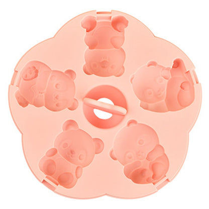 Cute Panda Shape Silicone Baby Food DIY Mold Steamed Cake Maker (No FDA)